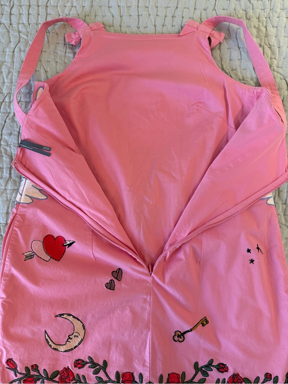 Anthropologie Embroidered Mini Shift Dress - Picture 11 of 14